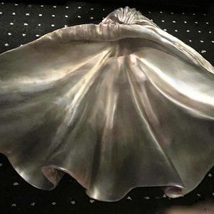 Silver SHELL, LARGE, Chrisdon, Expo, Inc., Garden accessories, Gorgeous1